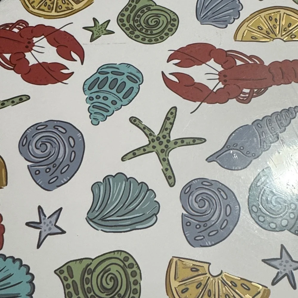 Seabound Colorful Sea Life cork placemat set